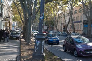 Parked cars on sidewalks. A sight far too common.
