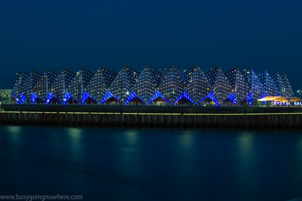 The Crystal Hall at night